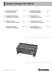 Truma BC 630 IU Instrucciones De Uso E Instrucciones De Montaje