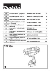 Makita DTR180ZJ Manual De Instrucciones