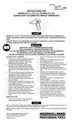 Ingersoll Rand 211 Instrucciones
