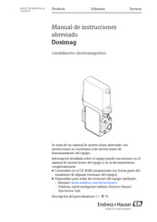 Endress+Hauser Dosimag Manual De Instrucciones Abreviado