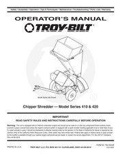 Troy-Bilt 410 Serie Manual Del Usuario