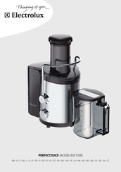 Electrolux PERFECTJUICE ESF1000 Manual Del Usuario