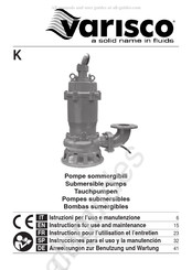 VARISCO K Serie Instrucciones Para El Uso Y La Manutención