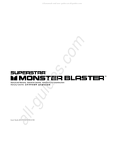 SuperStar MONSTER BLASTER MSP SPSTR MSTB BT BK GY WW Manual Y Garantía