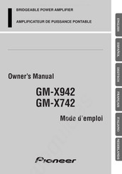 Pioneer GM-X742 Manual Del Usuario