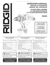 RIDGID R86008 Manual Del Operador