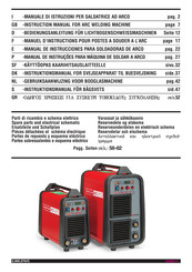 Cebora SOUND MMA 2336/T Manual De Instrucciones