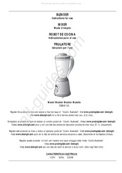 DeLonghi DBM8150 Instrucciones Para El Uso