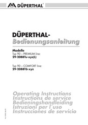 DÜPERTHAL PREMIUM one Serie Instrucciones De Servicio