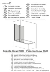 Radaway Fuenta New PND Instrucciones De Ensamblaje