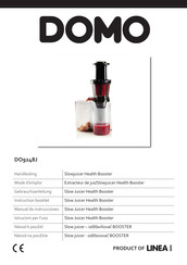 Domo Slow Juicer Health Booster Manual De Instrucciones