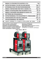 Cebora SOUND MIG 5000/T SYNERGIC Manual De Instrucciones