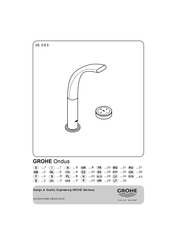 Grohe Ondus 36 083 Manual Del Usuario