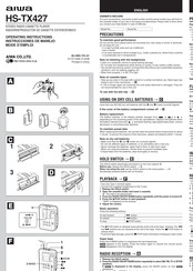 Aiwa HS-TX427 Instrucciones De Manejo