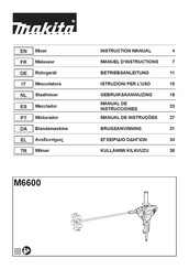 Makita M6600 Manual De Instrucciones