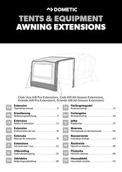 Dometic Grande AIR Pro Extensions Instrucciones De Uso