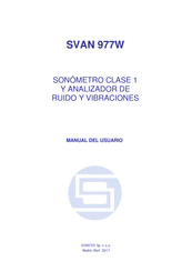 Svantek SVAN 977W Manual Del Usuario