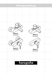 Hansgrohe Metris S 31664000 Instrucciones De Montaje