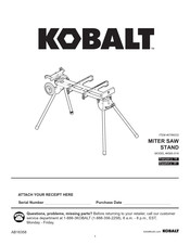 Kobalt 078603 Manual Del Usuario