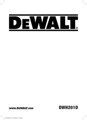 DeWalt DWH201D Traducido De Las Instrucciones Originales