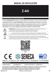 Seneca Z-4AI Manual De Instalación