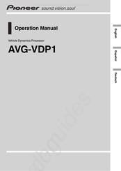 Pioneer AVG-VDP1 Operación Manual