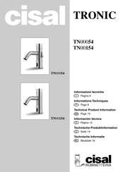 Cisal TRONIC TN00154 Información Técnica