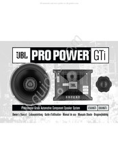 JBL PRO POWER C608GTi Manual De Uso