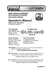 POWER SMITH MAGLITHION MLACH12 Manual De Operario