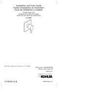 Kohler K-T10669 Guía De Instalación Y Cuidado