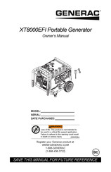 Generac XT8000EFI Manual Del Usuario