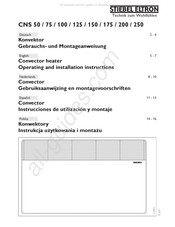 Stiebel Eltron CNS 200 Instrucciones De Utilización Y Montaje