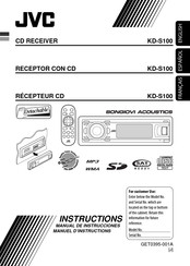JVC KD-S100 Manual De Instrucciones