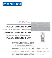 Fermax DUOX CITYLINE Manual De Instalador