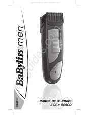 BaByliss for MEN E842XE Manual Del Usuario