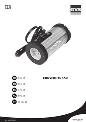 GYS CONVERGYS 150 Traducción De Las Instrucciones Originales