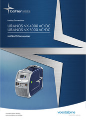 voestalpine bohler welding URANOS NX 5000 AC/DC Manual De Instrucciones