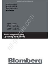 Blomberg SSM 1550 i Manual De Instrucciones