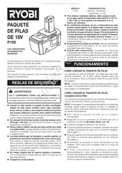 Ryobi P100 Guía Rápida