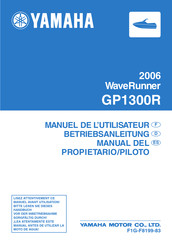 Yamaha WaveRunner GP1300R 2006 Manual Del Propietario/Piloto