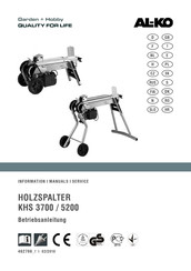 AL-KO KHS 3700 Manual De Instrucciones