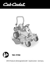 Cub Cadet Commercial 53AIHJUV603 Instrucciones De Funcionamiento Originales