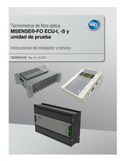 MR MSENSE-FO ECU-S Instrucciones De Instalación Y Servicio