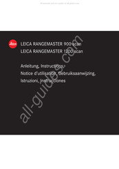 Leica Rangemaster 900 scan Instrucciones