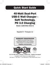 Tripp-Lite U280-W02-40C2-G Guia De Inicio Rapido