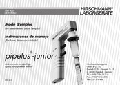 Hirschmann Laborgeräte pipetus-junior Instrucciones De Manejo