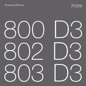 Bowers & Wilkins Diamond 800 D3 Manual Del Usuario