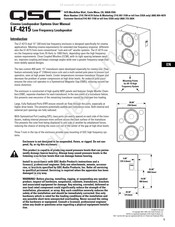 Qsc LF-4215 Manual Del Usuario