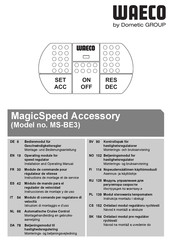 Dometic GROUP Waeco MagicSpeed MS-BE3 Instrucciones De Montaje Y De Uso