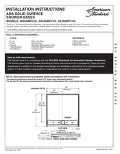 American Standard 3838AMFCOL Instrucciones De Instalación